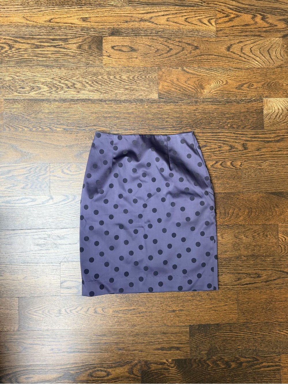 Polka Dot Pencil Skirt in Lavender Purple